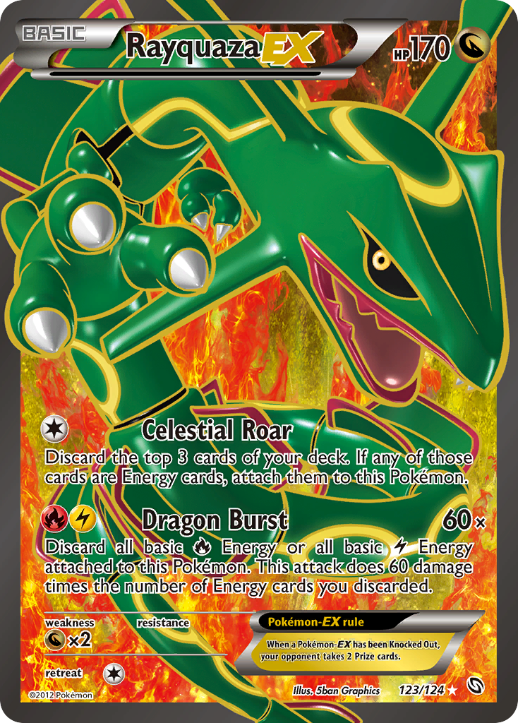 Rayquaza EX (123/124) [Black & White: Dragons Exalted] | Exor Games Truro