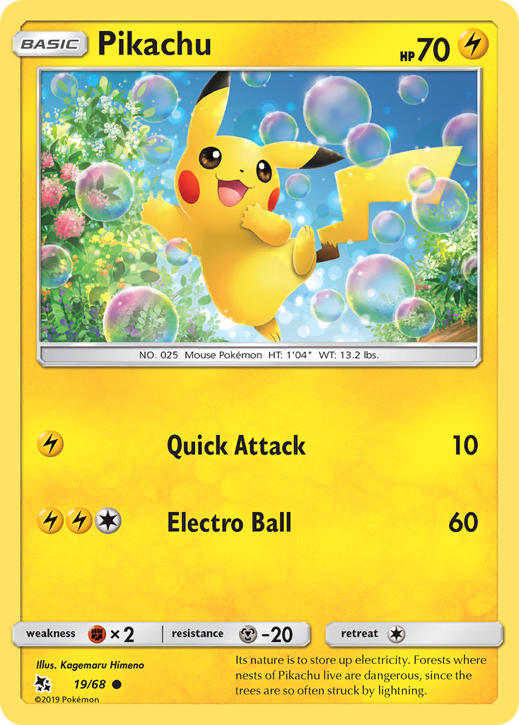 Pikachu (19/68) [Sun & Moon: Hidden Fates] | Exor Games Truro