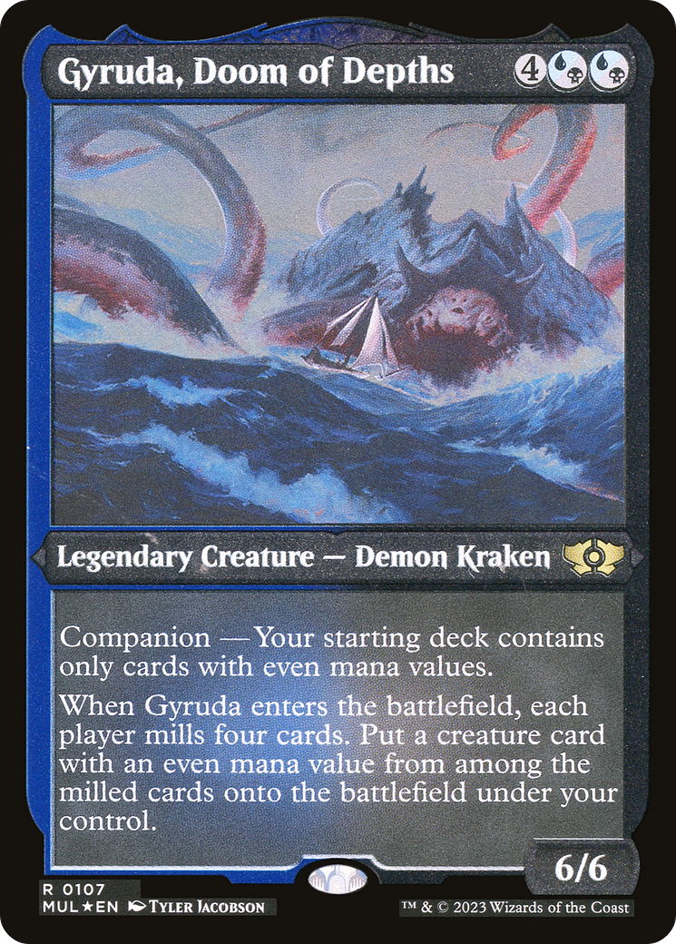Gyruda, Doom of Depths (Foil Etched) [Multiverse Legends] | Exor Games Truro
