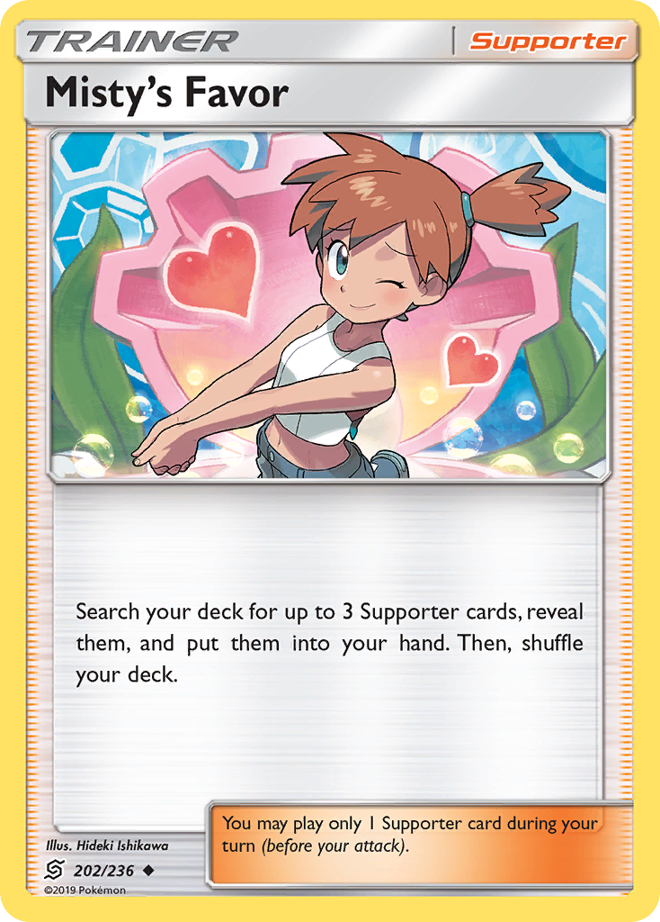 Misty's Favor (202/236) [Sun & Moon: Unified Minds] | Exor Games Truro