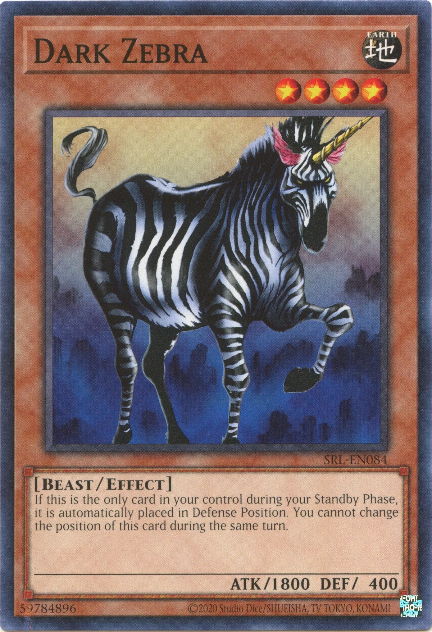 Dark Zebra (25th Anniversary) [SRL-EN084] Common | Exor Games Truro