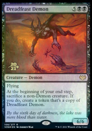 Dreadfeast Demon [Innistrad: Crimson Vow Prerelease Promos] | Exor Games Truro