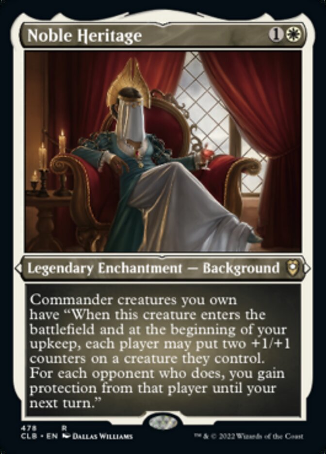 Noble Heritage (Foil Etched) [Commander Legends: Battle for Baldur's Gate] | Exor Games Truro