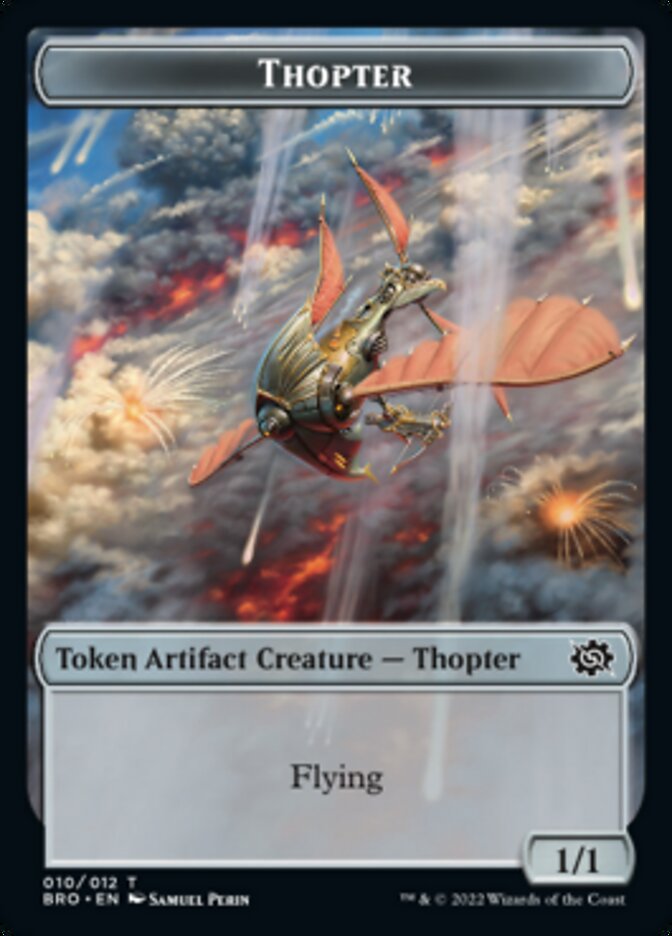 Thopter // Construct (005) Double-Sided Token [The Brothers' War Tokens] | Exor Games Truro