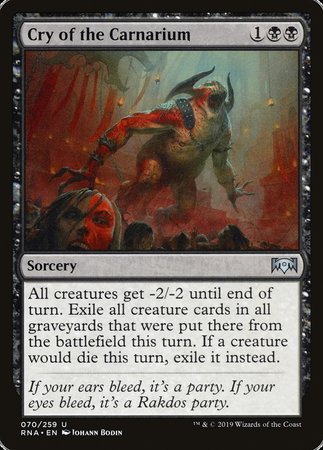 Cry of the Carnarium [Ravnica Allegiance] | Exor Games Truro