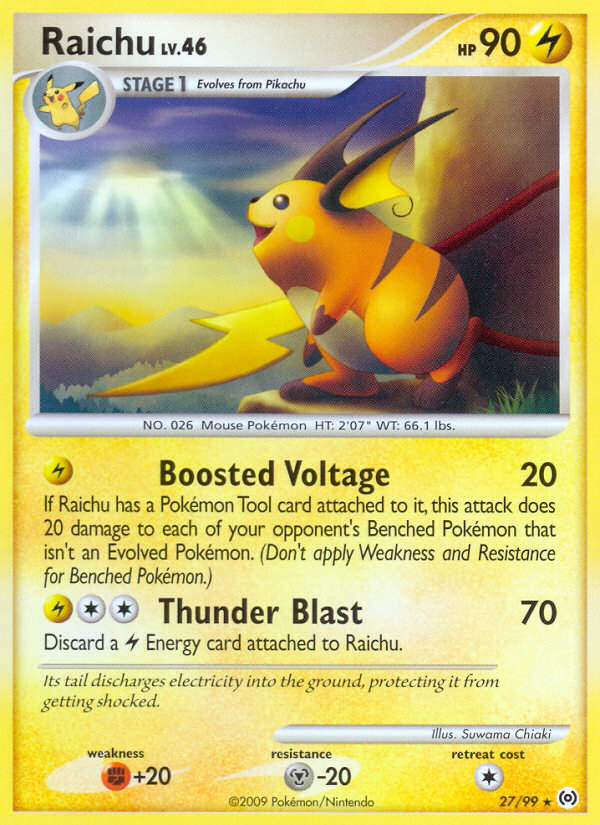 Raichu (27/99) [Platinum: Arceus] | Exor Games Truro