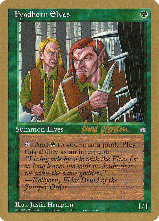 Fyndhorn Elves (Svend Geertsen) [World Championship Decks 1997] | Exor Games Truro