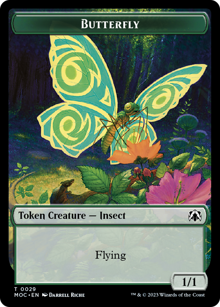 Butterfly // City's Blessing Double-Sided Token [March of the Machine Commander Tokens] | Exor Games Truro