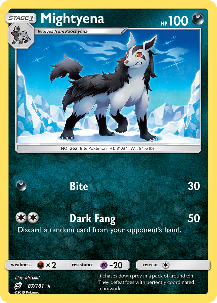 Mightyena (87/181) [Sun & Moon: Team Up] | Exor Games Truro