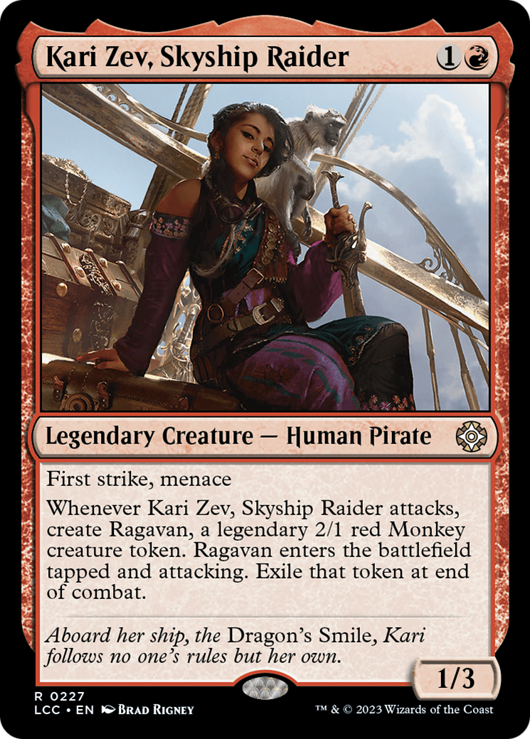 Kari Zev, Skyship Raider [The Lost Caverns of Ixalan Commander] | Exor Games Truro