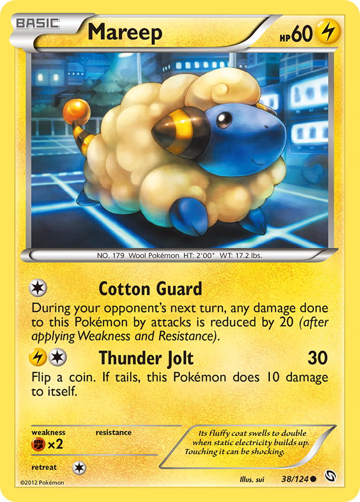 Mareep (38/124) [Black & White: Dragons Exalted] | Exor Games Truro