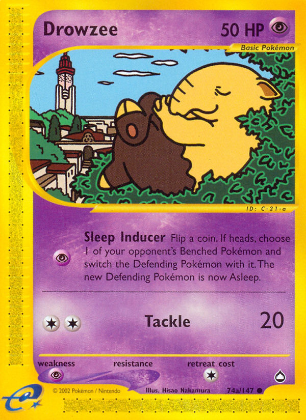 Drowzee (74a/147) [Aquapolis] | Exor Games Truro