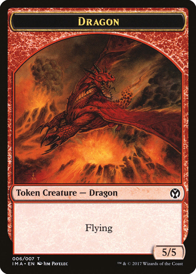 Dragon (006/007) [Iconic Masters Tokens] | Exor Games Truro