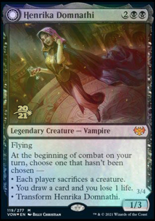 Henrika Domnathi // Henrika, Infernal Seer [Innistrad: Crimson Vow Prerelease Promos] | Exor Games Truro