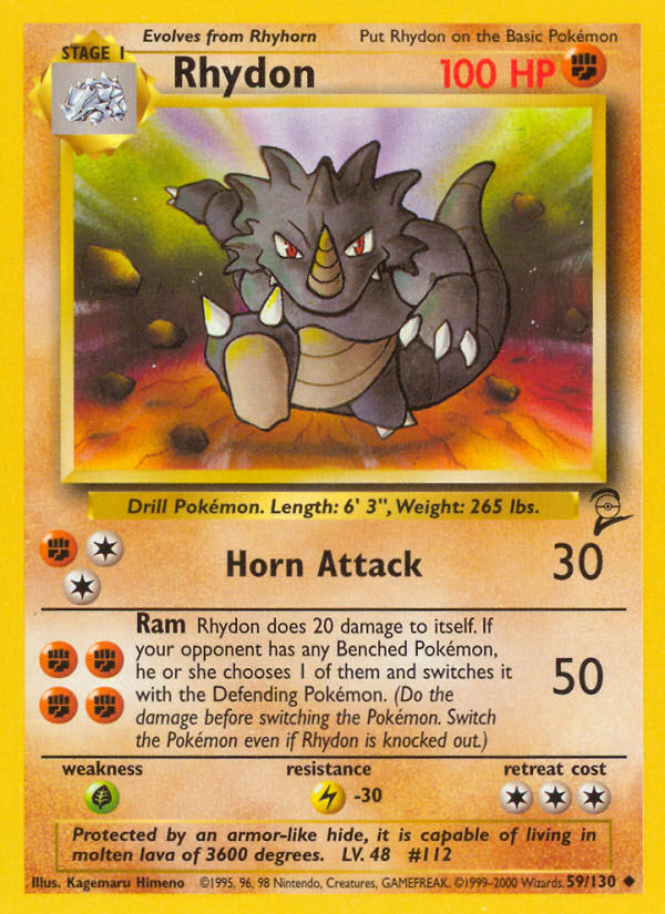 Rhydon (59/130) [Base Set 2] | Exor Games Truro