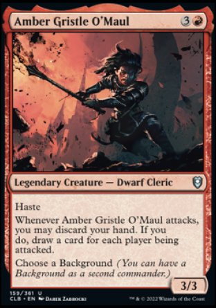 Amber Gristle O'Maul [Commander Legends: Battle for Baldur's Gate] | Exor Games Truro