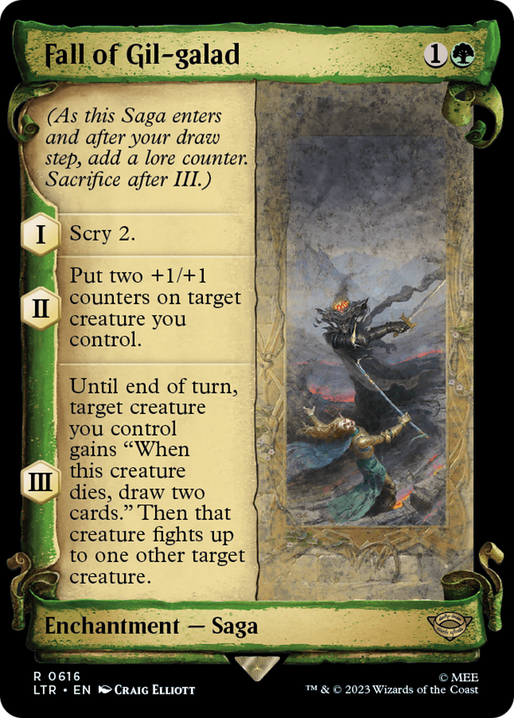 Fall of Gil-galad [The Lord of the Rings: Tales of Middle-Earth Showcase Scrolls] | Exor Games Truro