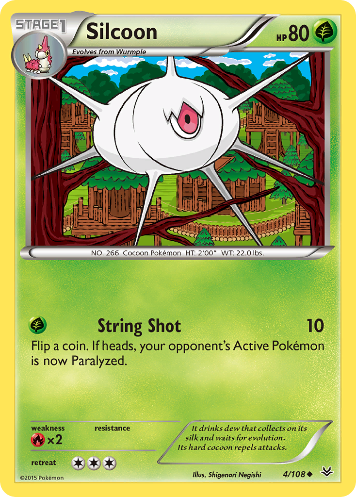 Silcoon (4/108) [XY: Roaring Skies] | Exor Games Truro