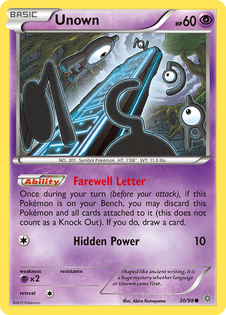 Unown (30/98) [XY: Ancient Origins] | Exor Games Truro