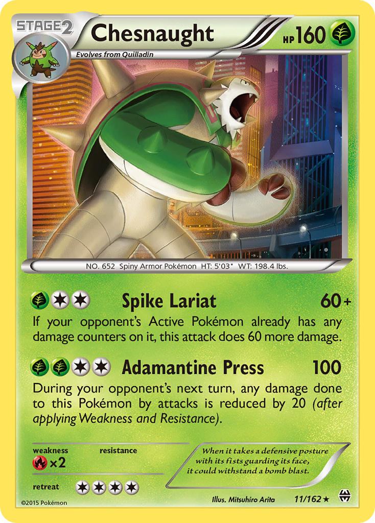 Chesnaught (11/162) [XY: BREAKthrough] | Exor Games Truro