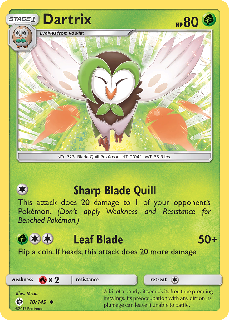 Dartrix (10/149) [Sun & Moon: Base Set] | Exor Games Truro