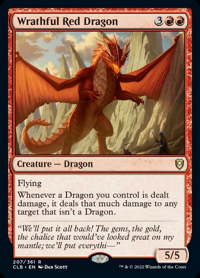 Wrathful Red Dragon [Commander Legends: Battle for Baldur's Gate] | Exor Games Truro