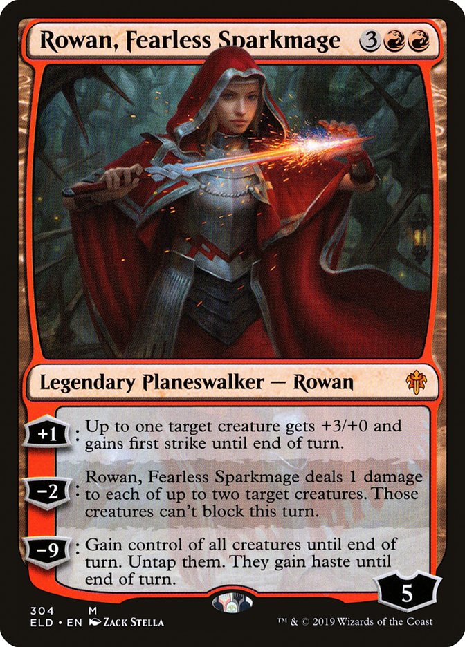 Rowan, Fearless Sparkmage [Throne of Eldraine] | Exor Games Truro