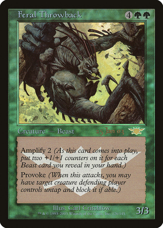 Feral Throwback [Legions Promos] | Exor Games Truro
