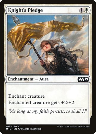 Knight's Pledge [Core Set 2019] | Exor Games Truro
