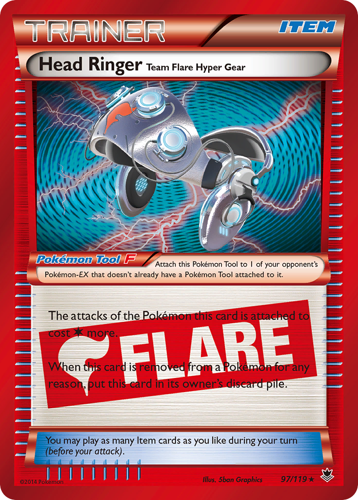 Head Ringer Team Flare Hyper Gear (97/119) [XY: Phantom Forces] | Exor Games Truro