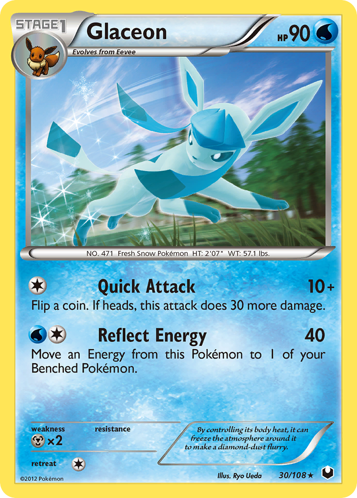 Glaceon (30/108) [Black & White: Dark Explorers] | Exor Games Truro