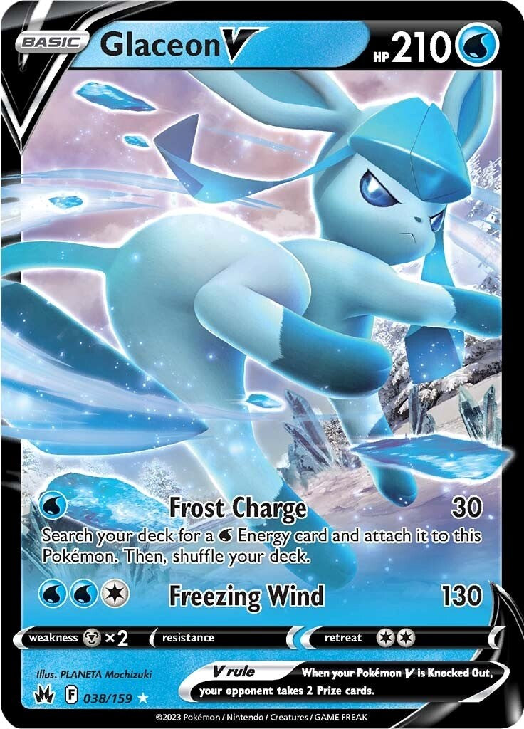 Glaceon V (038/159) [Sword & Shield: Crown Zenith] | Exor Games Truro