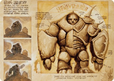 Precursor Golem Art Card [The Brothers' War Art Series] | Exor Games Truro