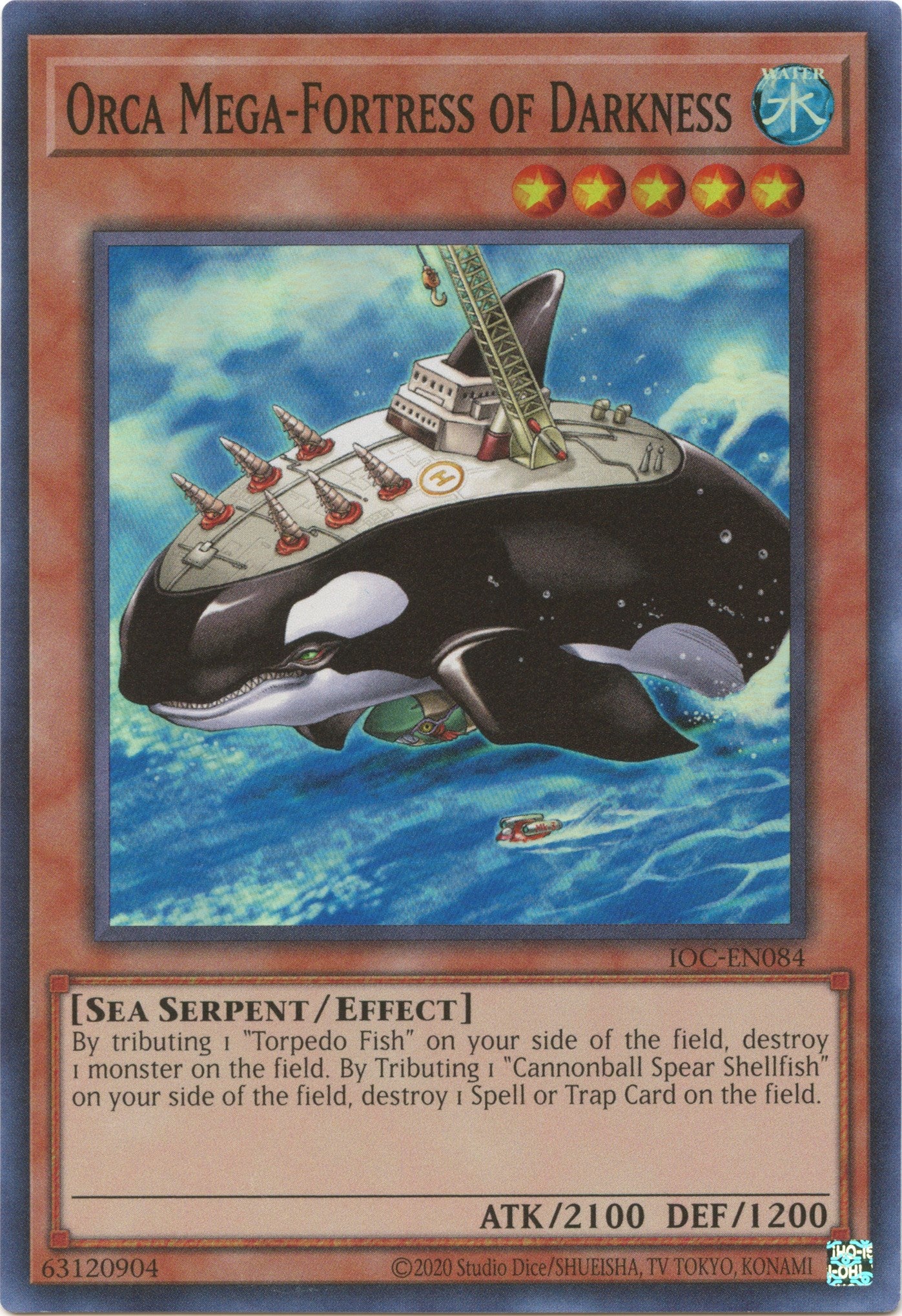 Orca Mega-Fortress of Darkness (25th Anniversary) [IOC-EN084] Super Rare | Exor Games Truro