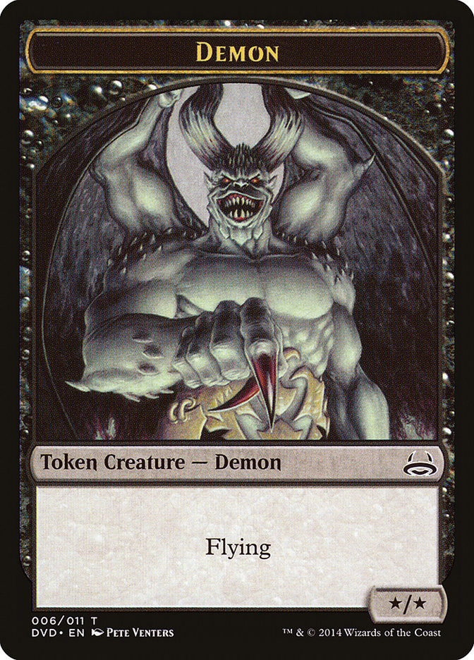Demon Token (Divine vs. Demonic) [Duel Decks Anthology Tokens] | Exor Games Truro