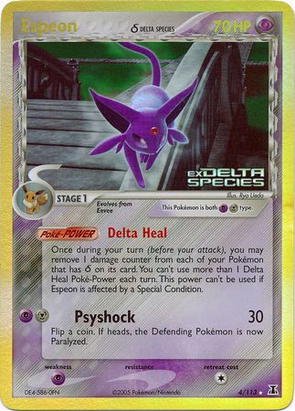 Espeon (4/113) (Delta Species) (Stamped) [EX: Delta Species] | Exor Games Truro