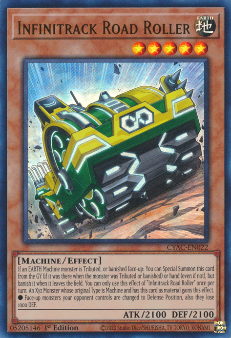 Infinitrack Road Roller [CYAC-EN022] Ultra Rare | Exor Games Truro