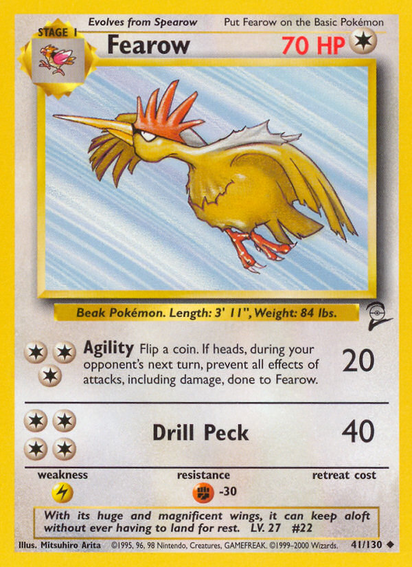 Fearow (41/130) [Base Set 2] | Exor Games Truro