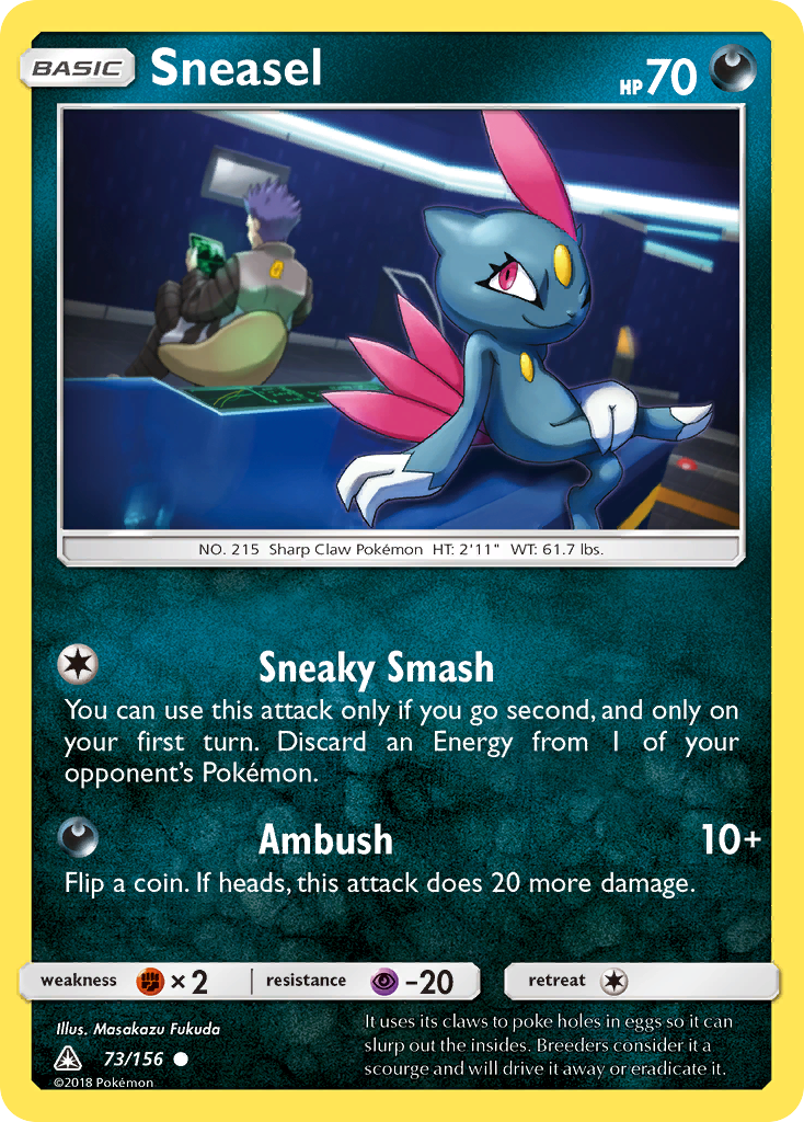 Sneasel (73/156) [Sun & Moon: Ultra Prism] | Exor Games Truro