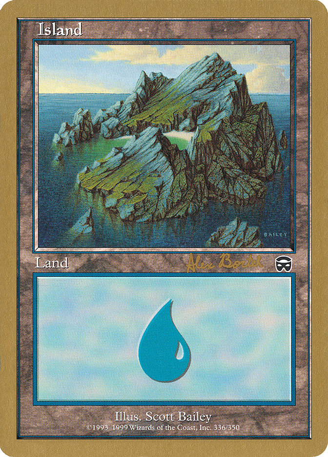 Island (ab336) (Alex Borteh) [World Championship Decks 2001] | Exor Games Truro