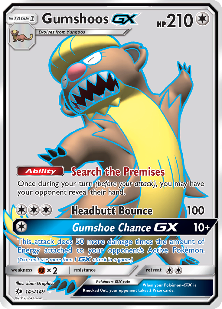 Gumshoos GX (145/149) [Sun & Moon: Base Set] | Exor Games Truro