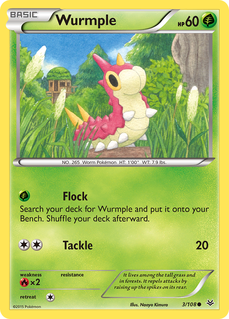 Wurmple (3/108) [XY: Roaring Skies] | Exor Games Truro