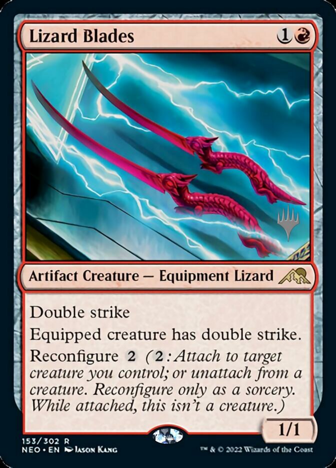 Lizard Blades (Promo Pack) [Kamigawa: Neon Dynasty Promos] | Exor Games Truro