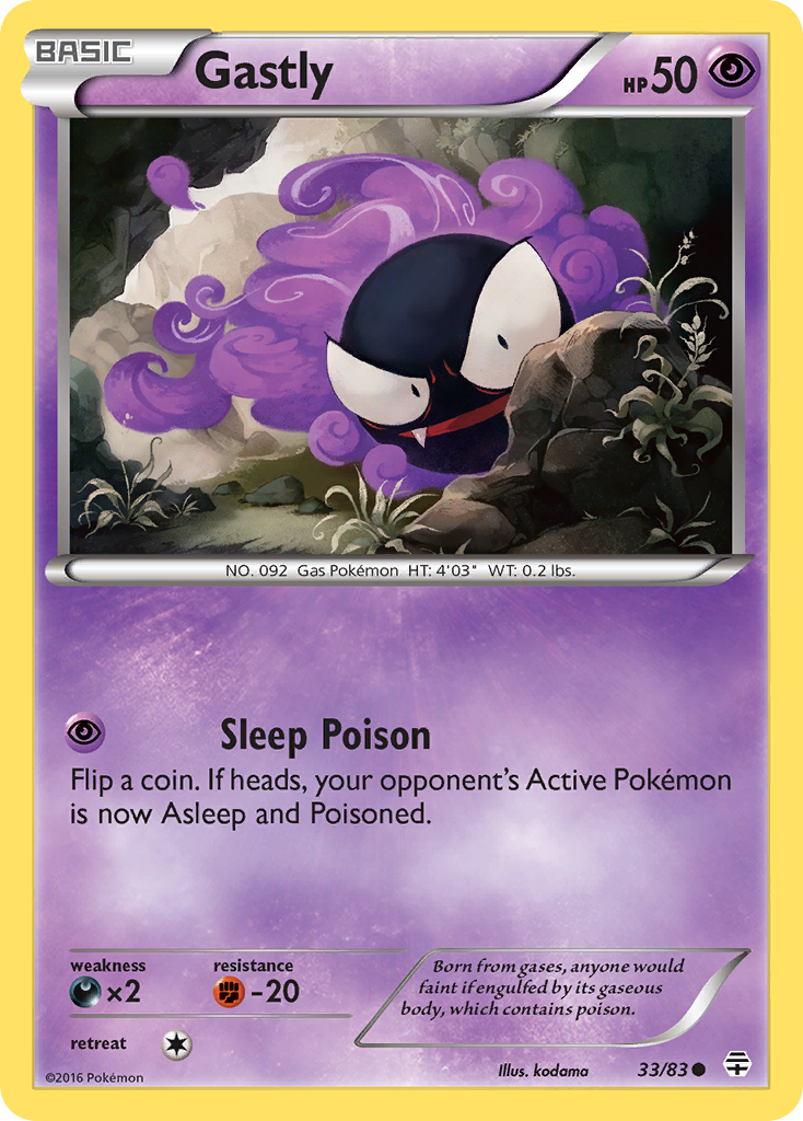 Gastly (33/83) [XY: Generations] | Exor Games Truro