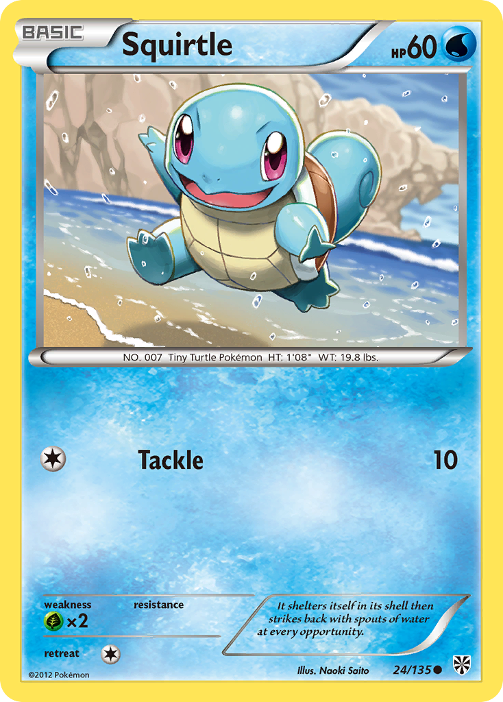 Squirtle (24/135) [Black & White: Plasma Storm] | Exor Games Truro