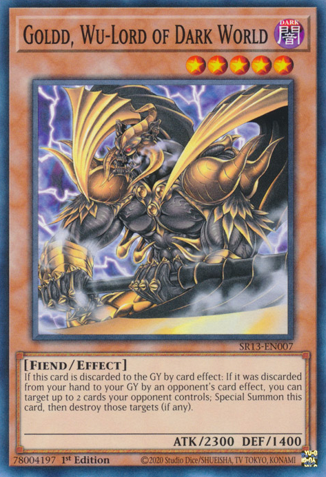 Goldd, Wu-Lord of Dark World [SR13-EN007] Common | Exor Games Truro