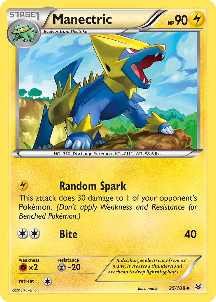 Manectric (25/108) [XY: Roaring Skies] | Exor Games Truro