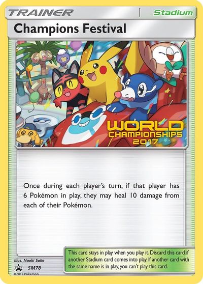 Champions Festival (SM78) (2017) [Sun & Moon: Black Star Promos] | Exor Games Truro