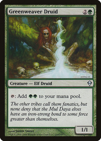 Greenweaver Druid [Zendikar] | Exor Games Truro