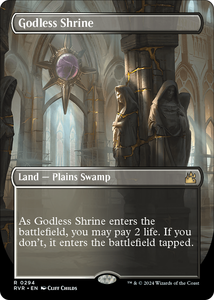 Godless Shrine (Borderless) [Ravnica Remastered] | Exor Games Truro